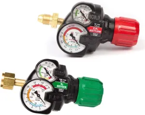 Set Of Genuine Victor Edge ESS3 Oxygen and Acetylene Regulators (Brand New - Open Box Item, Not In Original Packaging)