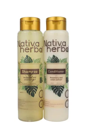 Shampoo and Conditioner Set, Rosemary and Onion Extract, Organic 18.5 oz Each, Paraben Free, Hair Care, Anti Hair loss excellent formula to give life to your hair, helps with hair loss