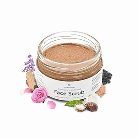 Shea Butter Exfoliating Scrub, 150g | Natural Herbal Scrub for Face & Body | Cleansing, Detan, Blackhead & Dead Skin Remover