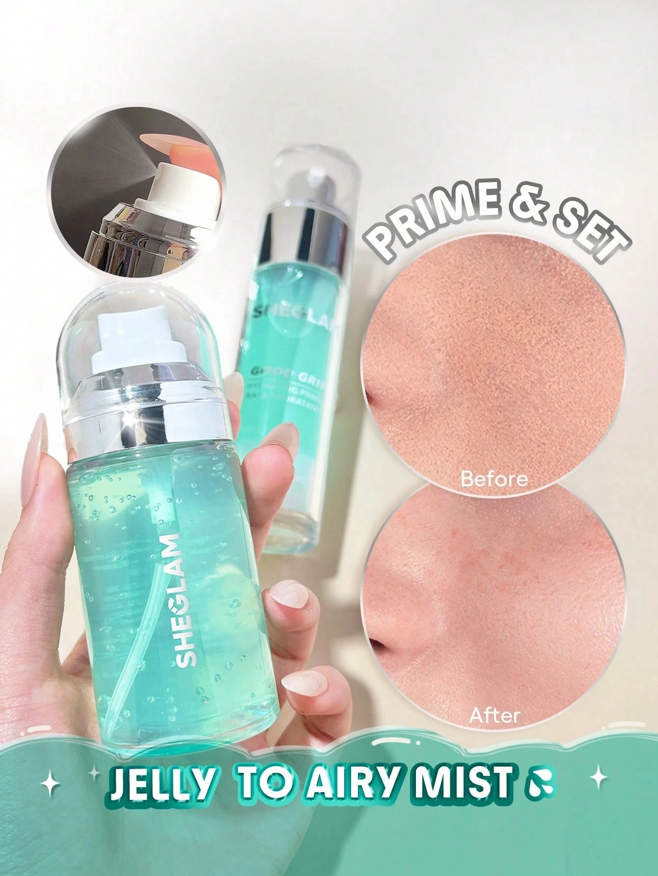 SHEGLAM Good Grip Hydrating Prime & Set Spray