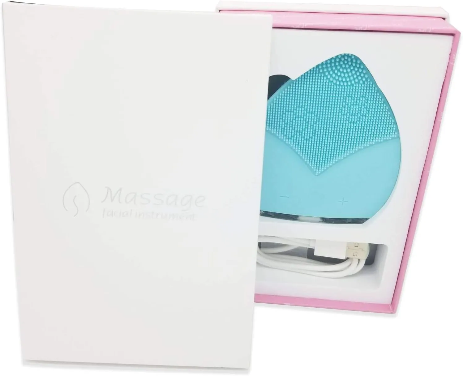 Silicone Electric Waterproof Facial Cleansing and Massage Brush for All Skin Types - Deep Clean, Exfoliate, Lift and Firm Your Skin