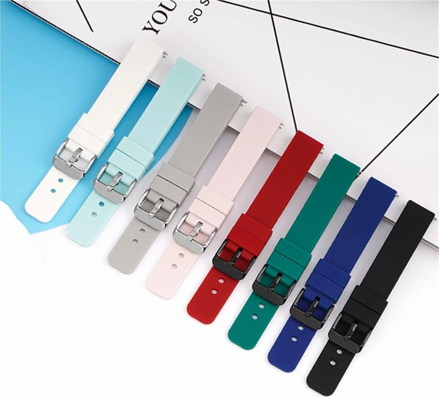 Silicone Watch Strap Quick Release Replacement Band Men Women Universal Rubber Wrist