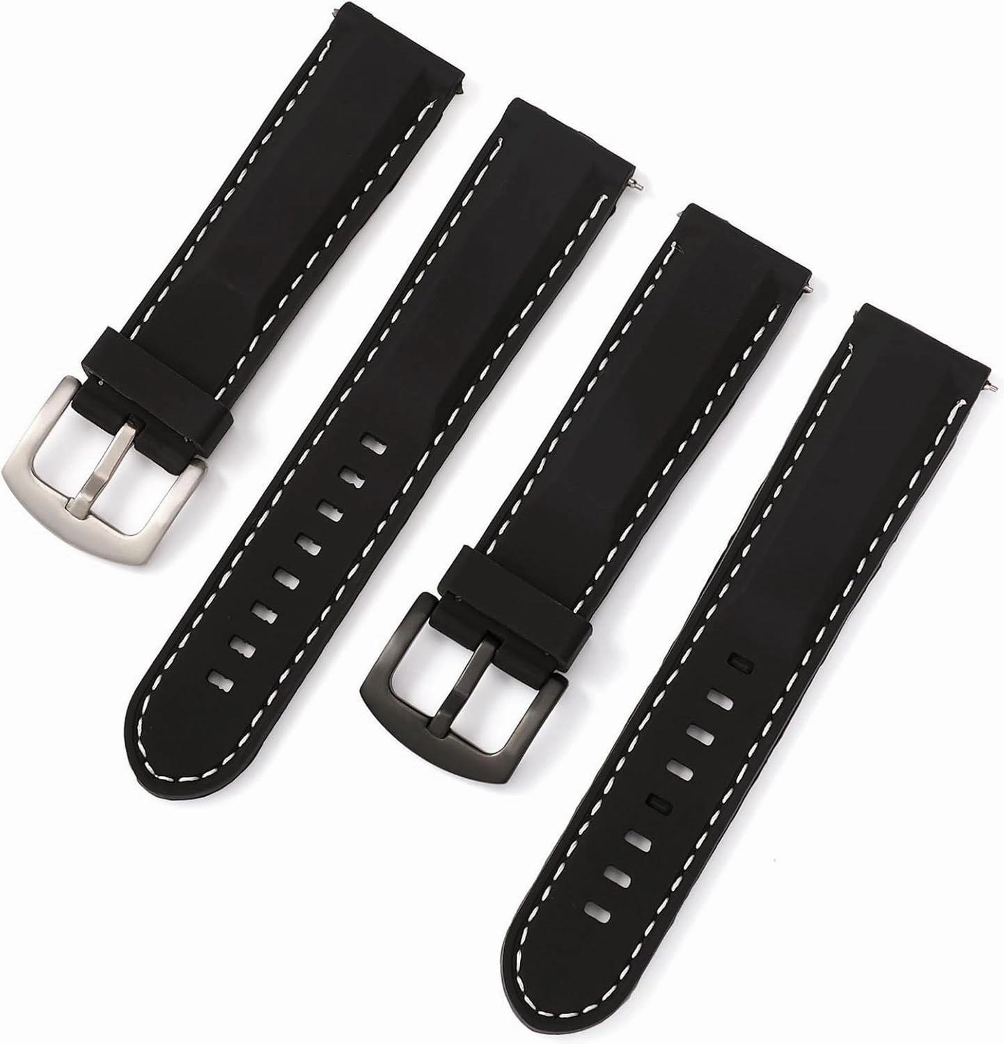 Silicone Watch Straps Quick Release Replacement Band 18mm 20mm 22mm 24mm Men Women Universal