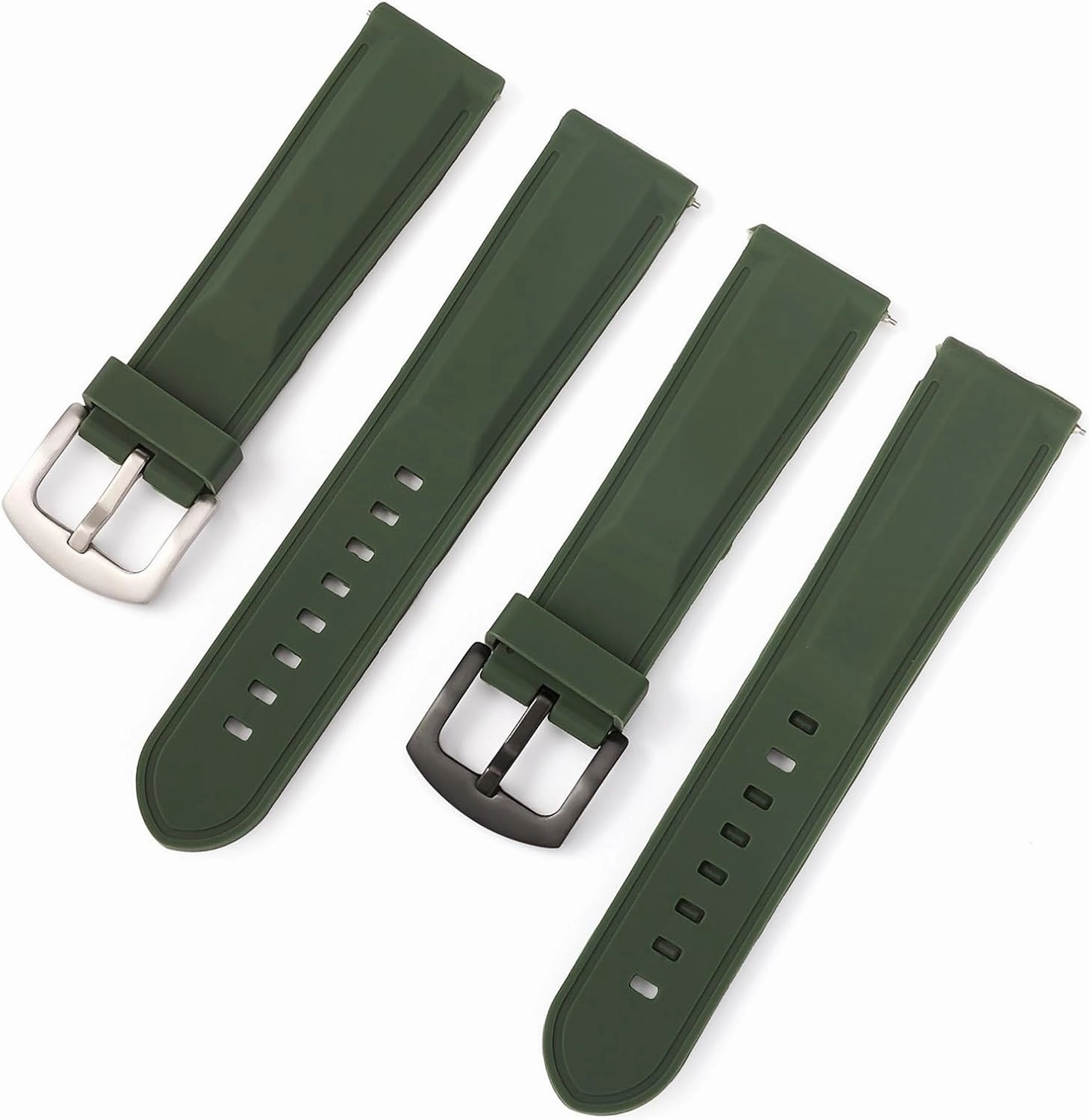 Silicone Watch Straps Quick Release Replacement Band 18mm 20mm 22mm 24mm Men Women Universal