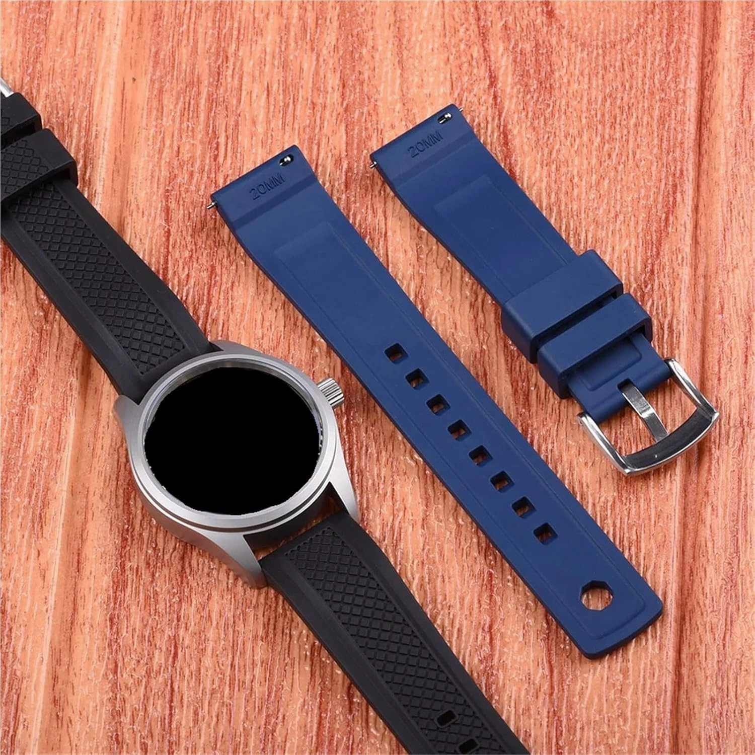 Silicone Watch Straps Quick Release Replacement Bands 20mm 22mm Sports Watch Strap Men Women Universal
