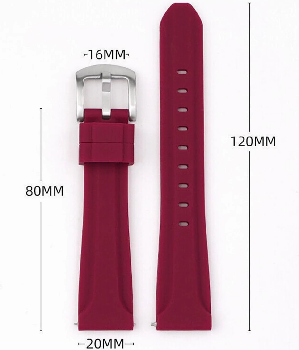 Silicone Watch Straps Quick Release Replacement Bands Men Women Universal Wristband