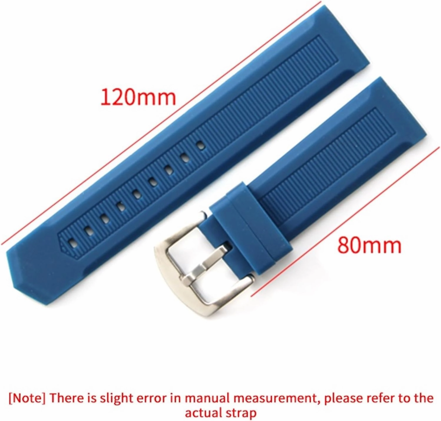 Silicone Watch Straps Quick Release Soft Rubber Replacement Bands 22mm Men Women Universal