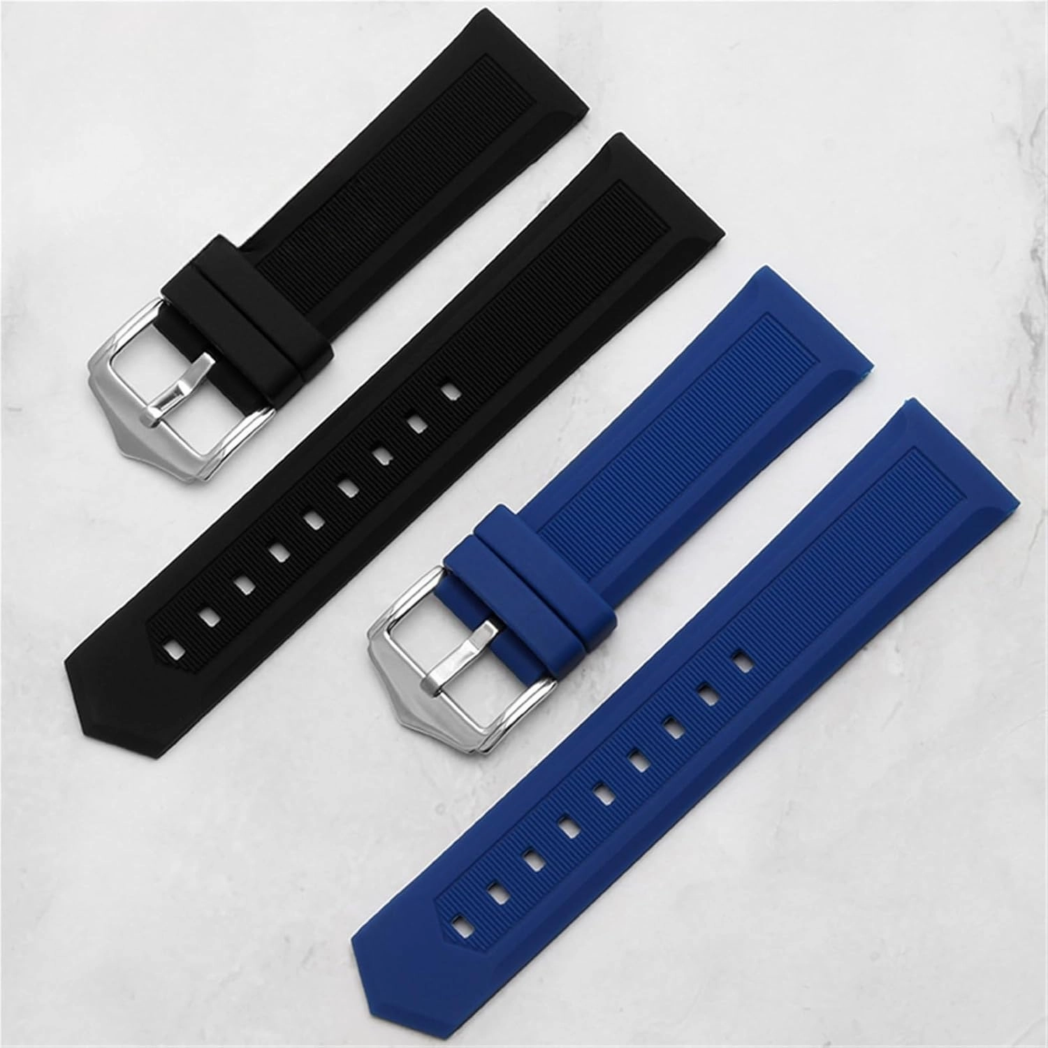 Silicone Watch Straps Quick Release Soft Rubber Replacement Bands 22mm Men Women Universal