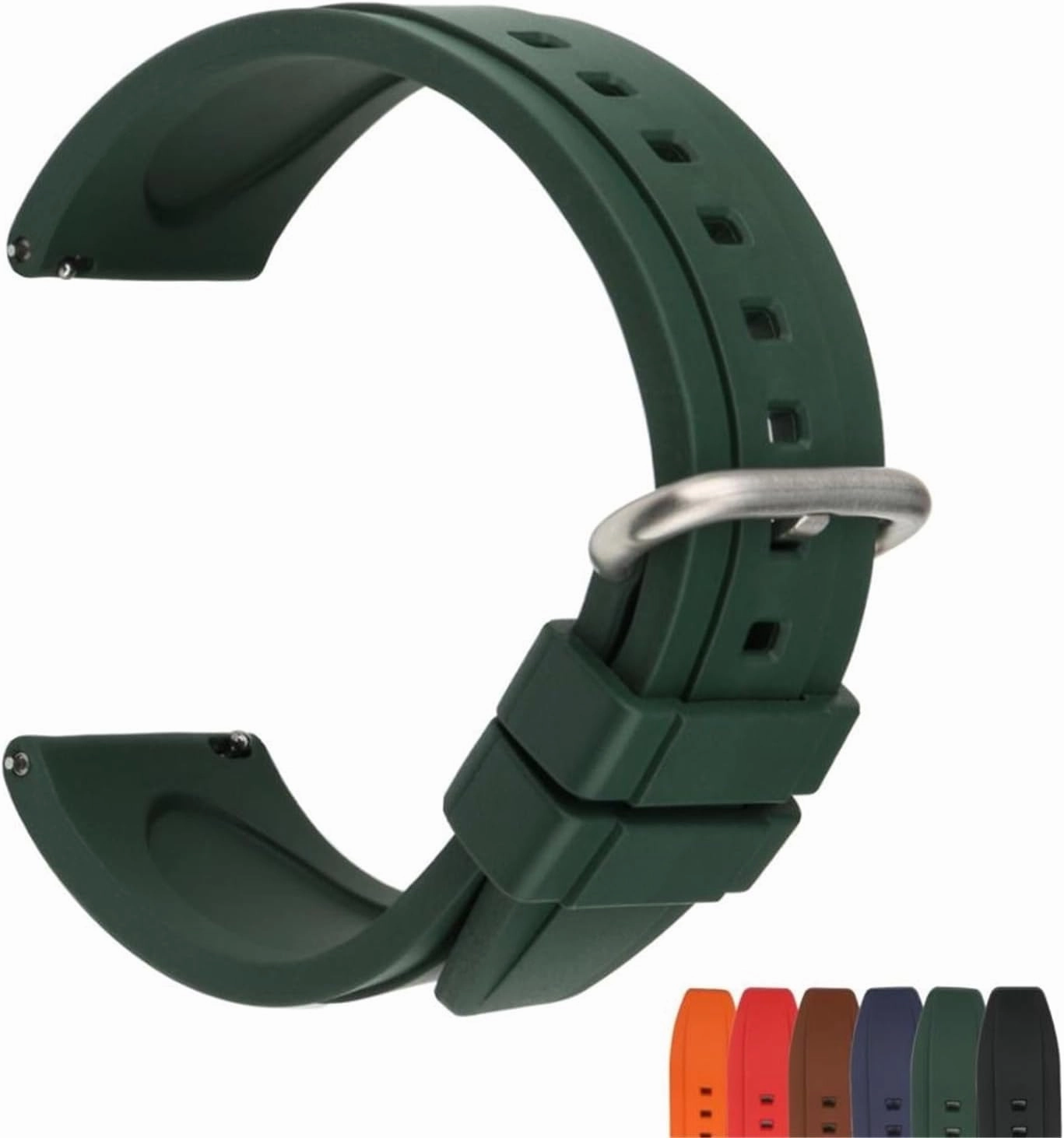 Silicone Watch Straps Quick Release Soft Rubber Replacement Bands For 20mm 22mm
