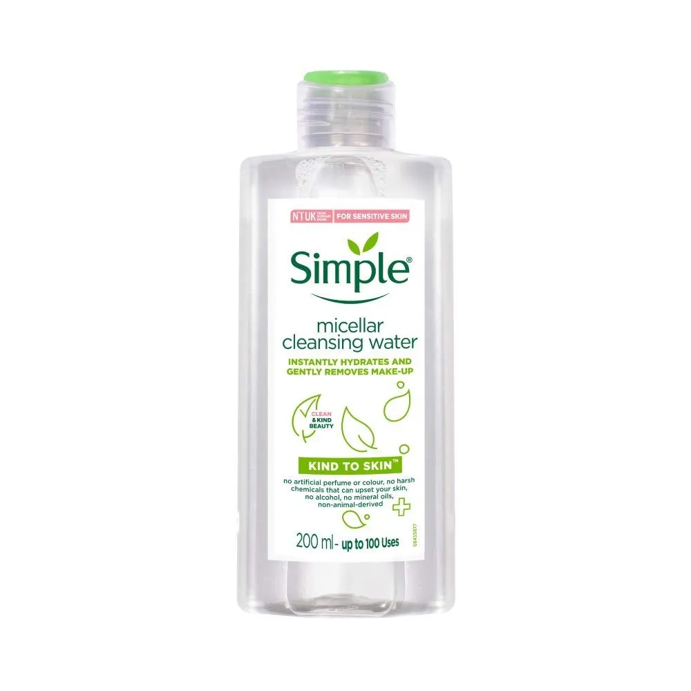 Simple Kind to Skin Cleansing Water, Micellar, 6.7 Ounce (Pack of 6)