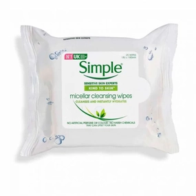 Simple Micellar Cleansing Wipes 25pk