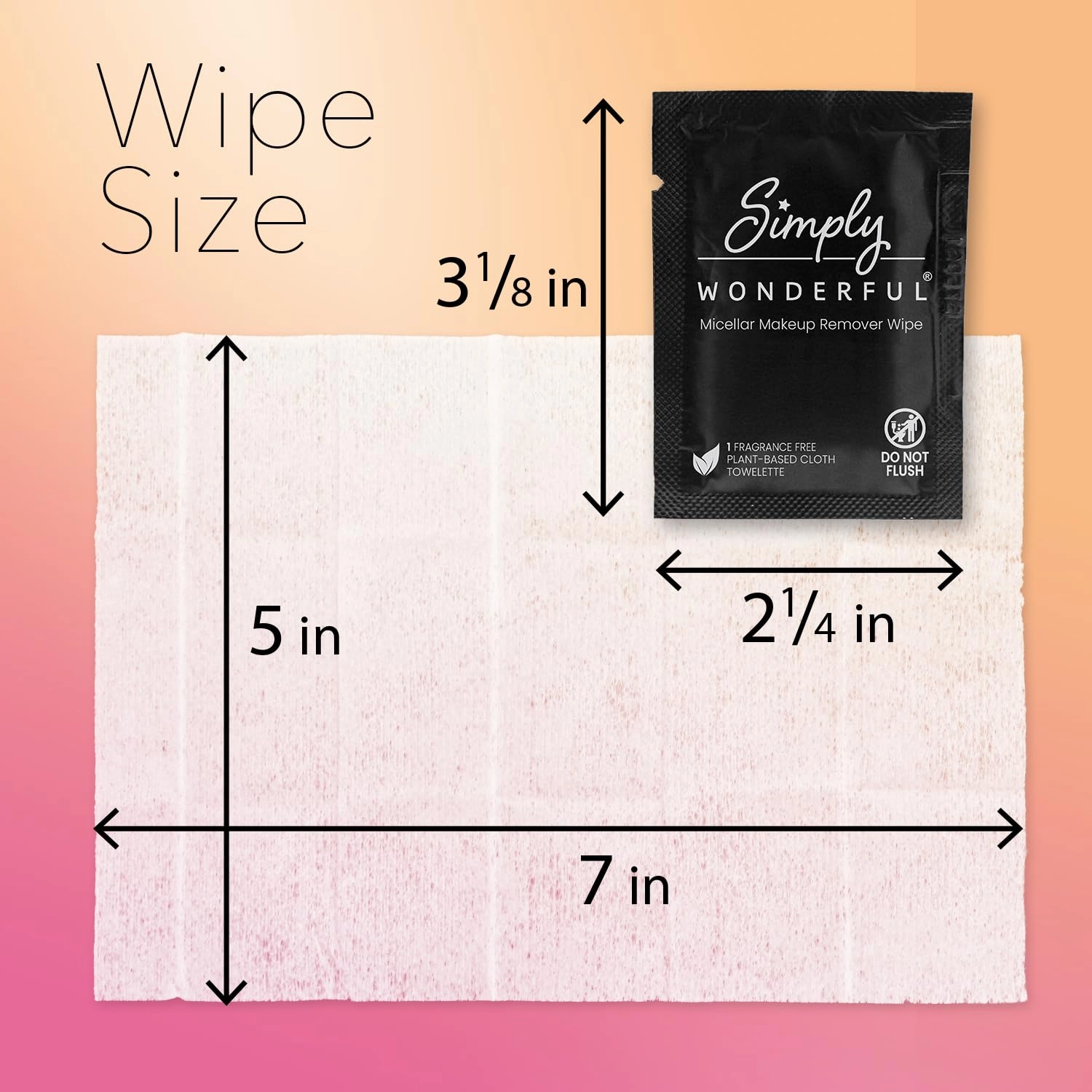 Simply Wonderful Makeup Wipes Remover - Micellar Water Makeup Remover Wipes individually Wrapped - Facial Cleansing to Remove Makeup, Mascara, Lipstick, Oil and Dirt, 1000 Bulk Makeup Wipes