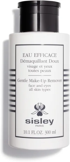 Sisley Paris Eau Efficace Gentle Make-Up Remover - 300 mL - Gentle, Rinse-Free Micellar Water Makeup Remover for Face & Eyes - Cleanses & Tones Skin