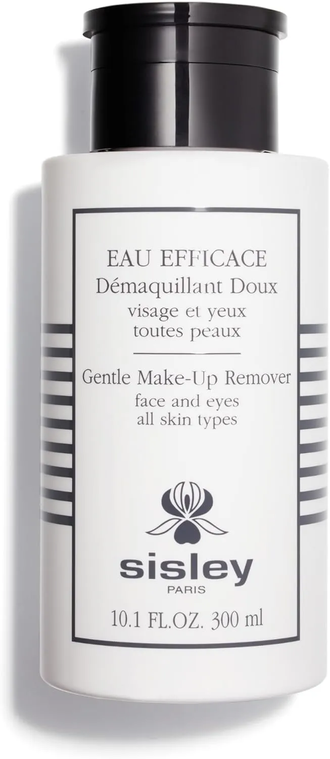 Sisley Paris Eau Efficace Gentle Make-Up Remover - 300 mL - Gentle, Rinse-Free Micellar Water Makeup Remover for Face & Eyes - Cleanses & Tones Skin