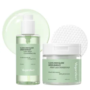 Skin Refresh Duo, Cleansing Oil & LHA Toner Pads, Gently Remove Everyday Impurities and Dead Skin Cells for a Clear, Smooth Skin