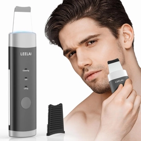 Skin Scrubber Face Spatula Skin Spatula Pore Cleaner Blackhead Remover Tools for Facial Deep Cleansing for Men,Durable Metal Body,3 Modes