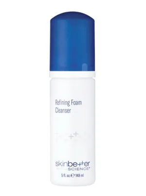 Skinbetter Refining Foam Cleanser, 5 fl oz. Luxurious, velvety-soft cleanser that deeply purifies and exfoliates