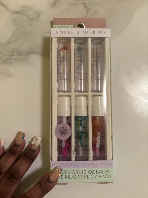 SMOKE & MIRRORS flower lip balm &botanical lip oil set pack of 6