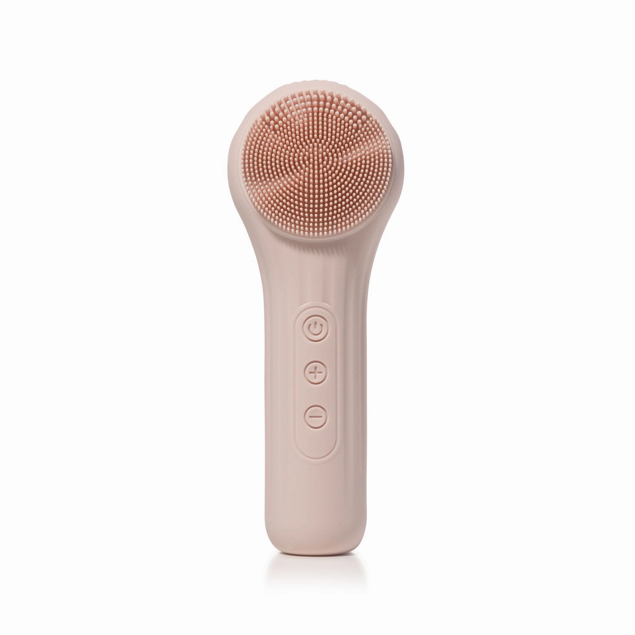 SNAPSHOT BEAUTY Pulsating Facial Cleansing Brush. Silicone Face Brush | Removes Dirt, Oil & Makeup | Combines Gentle Exfoliation & Deep Cleansing for Radiant Glow | Waterproof & Rechargeable (Pink)