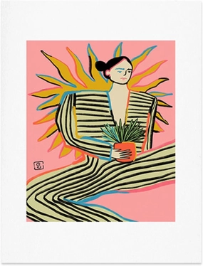 Society6 Sun Power Art Print - Wall Decor by Sandra Poliakov - Custom Trimmed Modern Wall Art Prints for Framing, 18” x 24”, Sun Power