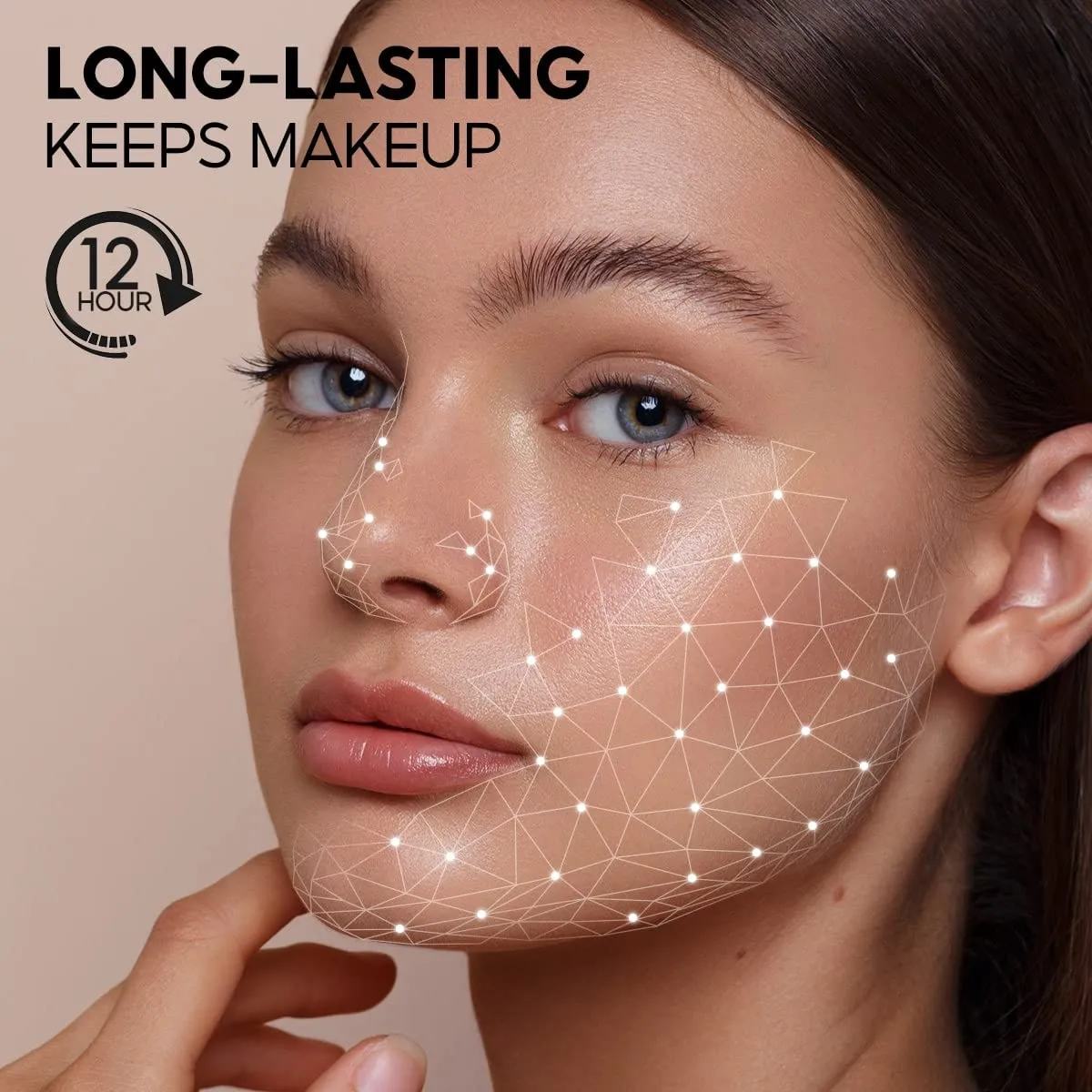 Soft Focus Loose Setting Powder, Waterproof, Matte, Oil Control, Shine Free, Talc-Free Face Powder Makeup, 24H Longwear Finishing Powder, 01 Dark Purple