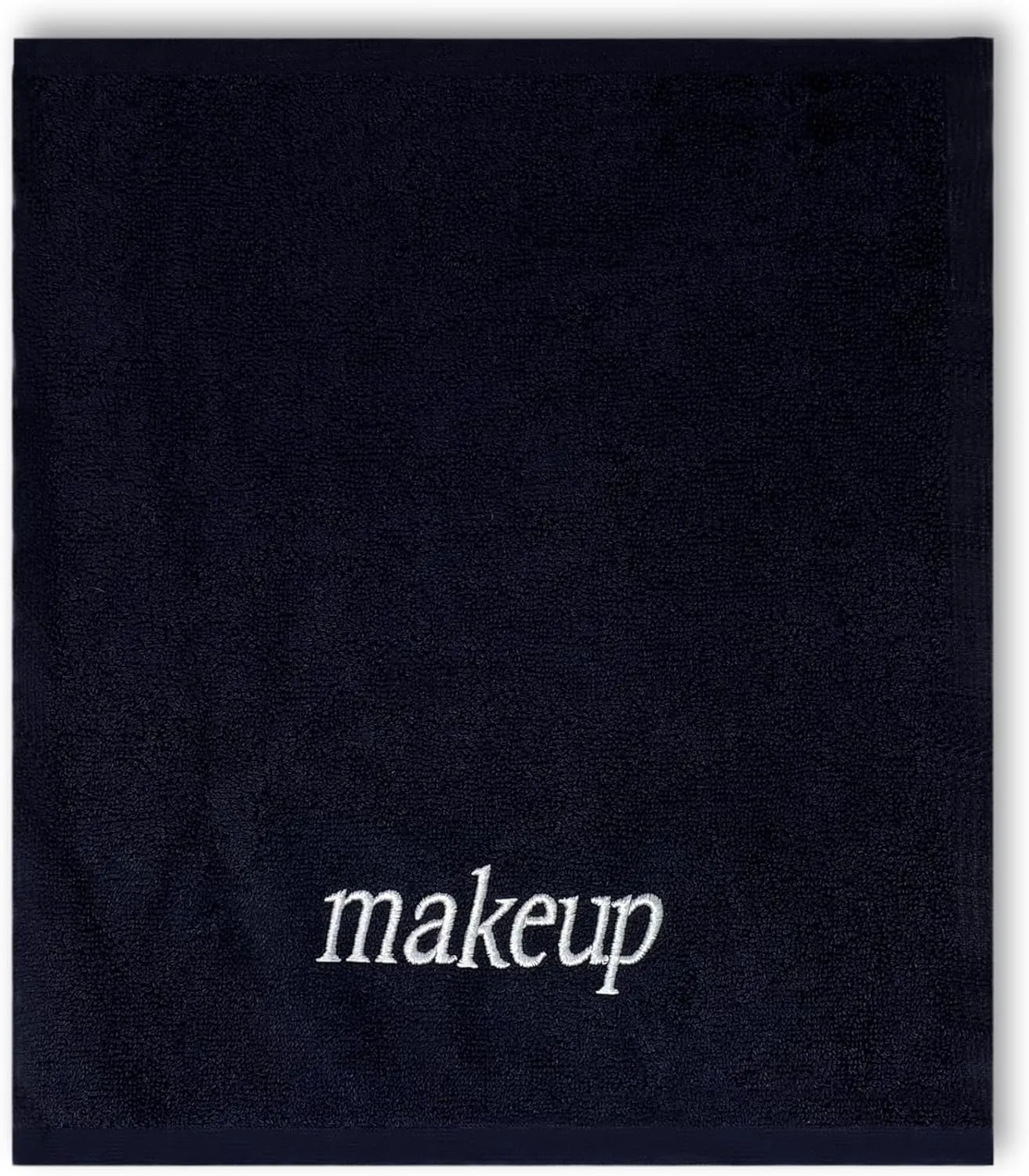 Soft Touch Black Make Up Towels for Face 6 Pack, Soft & Gentle Makeup Eraser Cloth Turkish Cotton Washcloth Face Make Up Remover, Reusable Quick Dry Face Towels for Cleansing - 13"x13"