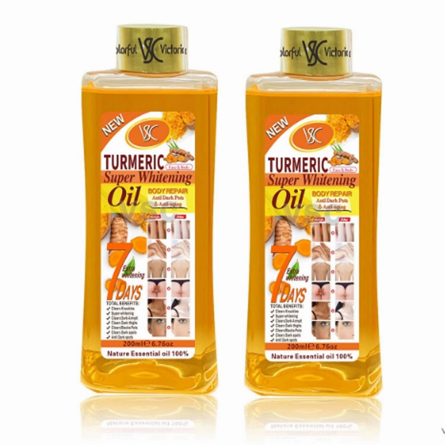 Soft 7 Turmeric Oil, Soft 7 Turmeric Oil for skin face and Body, Natural Moisturizing Nourishing For All Skin Types (7 oz/Bottle)