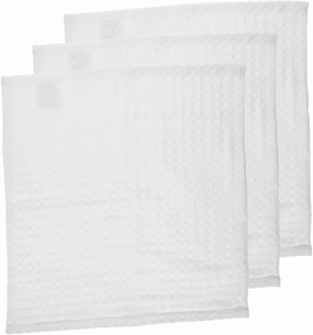 Soft Absorbent Square Towel 3 Pack Face Cloths Cotton Washcloths Makeup Remover Bath Towels