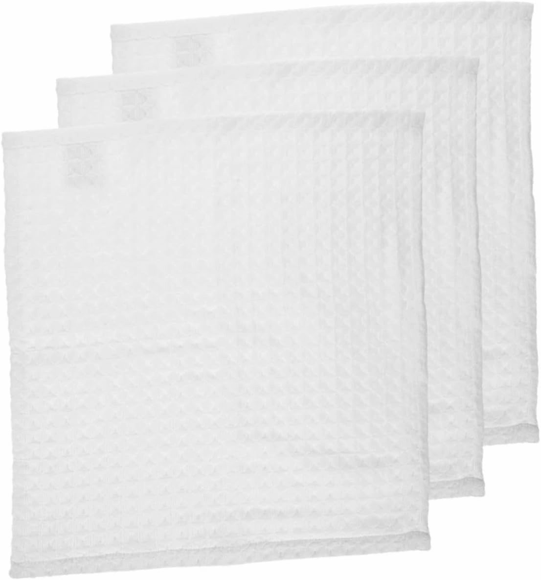 Soft Absorbent Square Towel 3 Pack Face Cloths Cotton Washcloths Makeup Remover Bath Towels