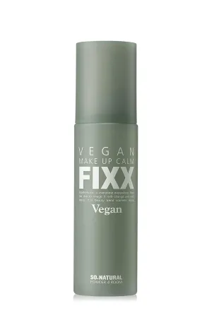 [So'natural Powder4room] Vegan Make Up Calm Fixx, 3.4 fl oz (100ml) | Vegan Setting Spray | Vegan Makeup Setting Spray for makeup