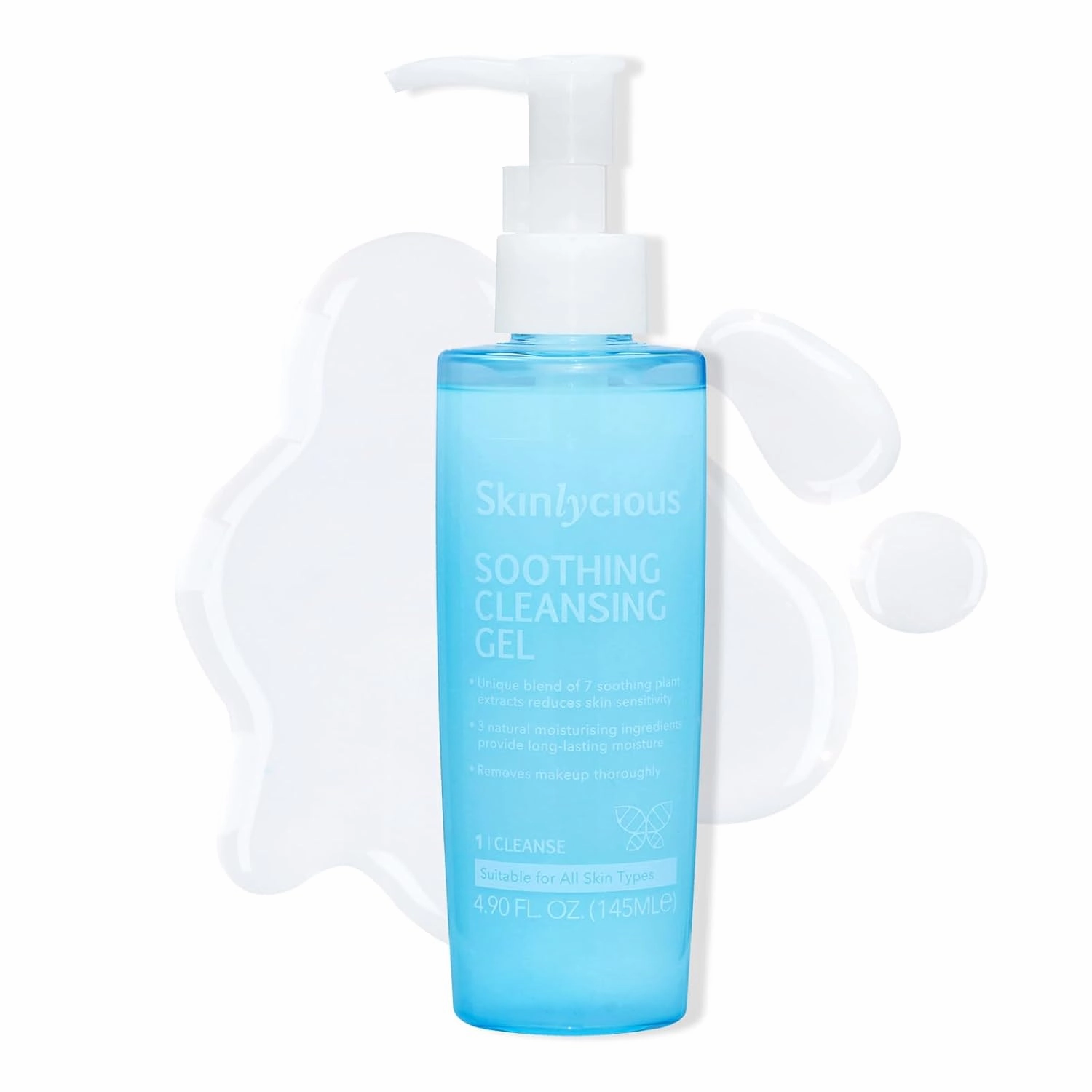 Soothing Cleansing Gel for Face - Removes Makeup Without Disturbing Skin Balance. Helps Clear Blemishes Due to Sensitive Skin