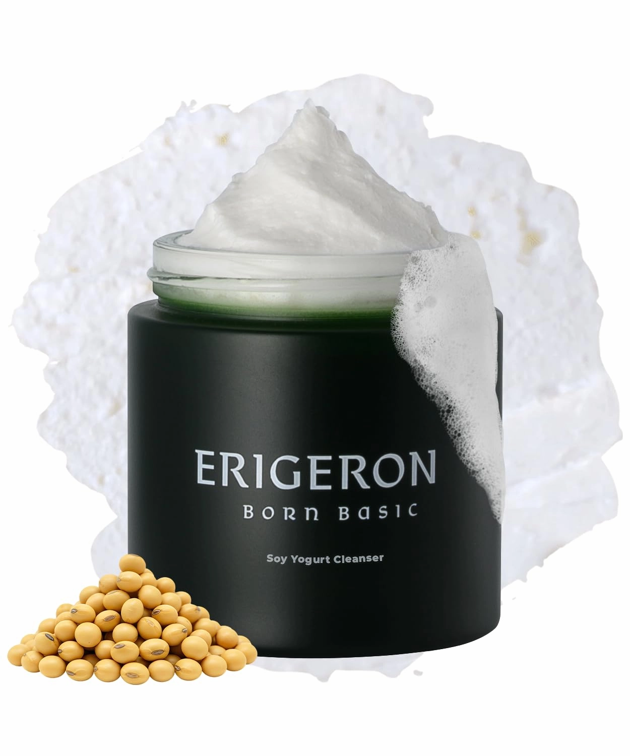 Soy Yogurt Cleanser, Facial Cleanser with Black Soybeans, Greek Yogurt Texture, Face Mask, Scrubber, Deep Pore Face Wash, Blackhead Remover, Korean SkinCare (3.38 fl.oz.)