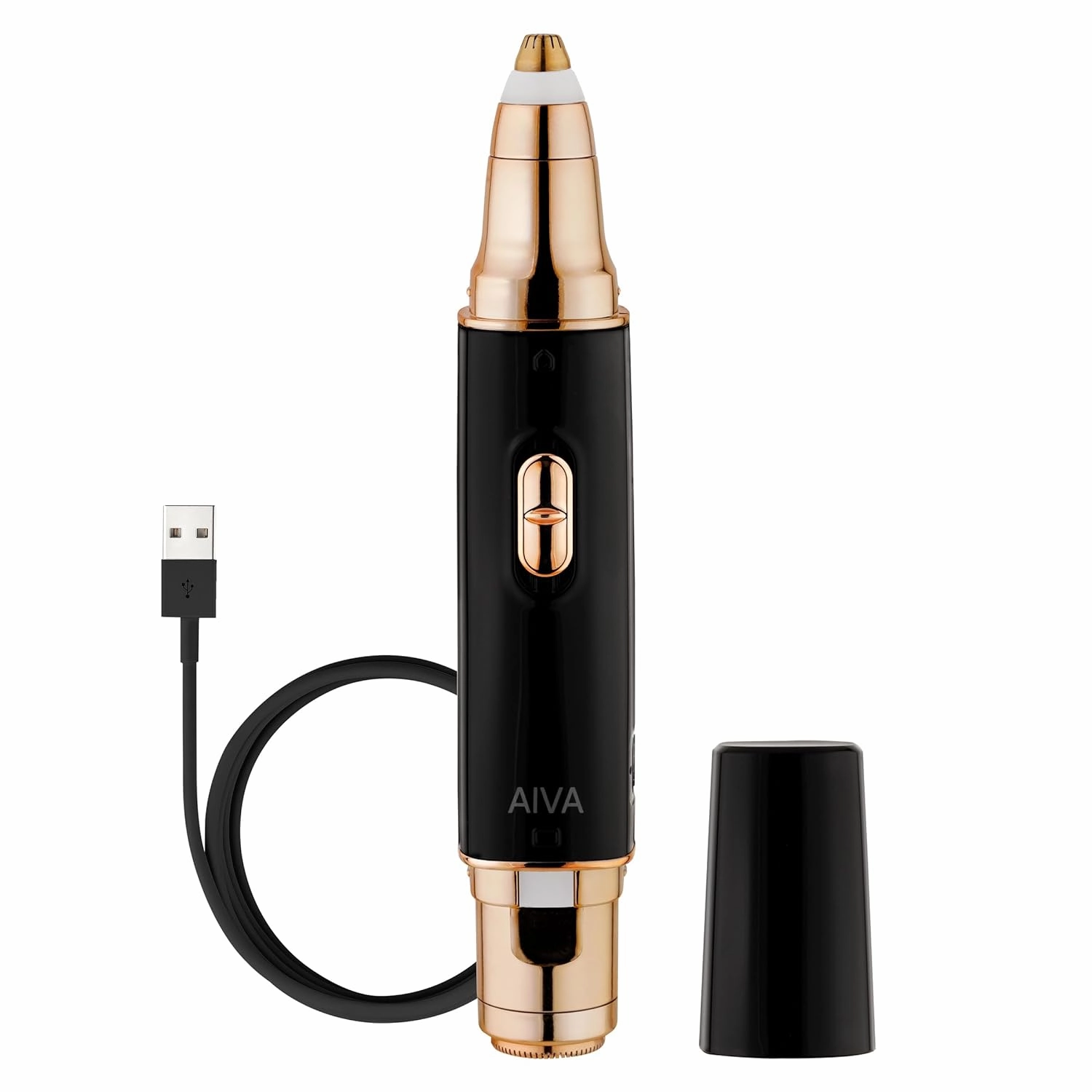 SPA SCIENCES - AIVA - The 2-in-1 Facial Hair Remover & Eyebrow Trimmer with Built-in LED Lights