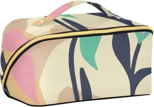 Spacious Rhombus Cosmetic Bag for Women Large Capacity Makeup Bag for Travel and Daily Use