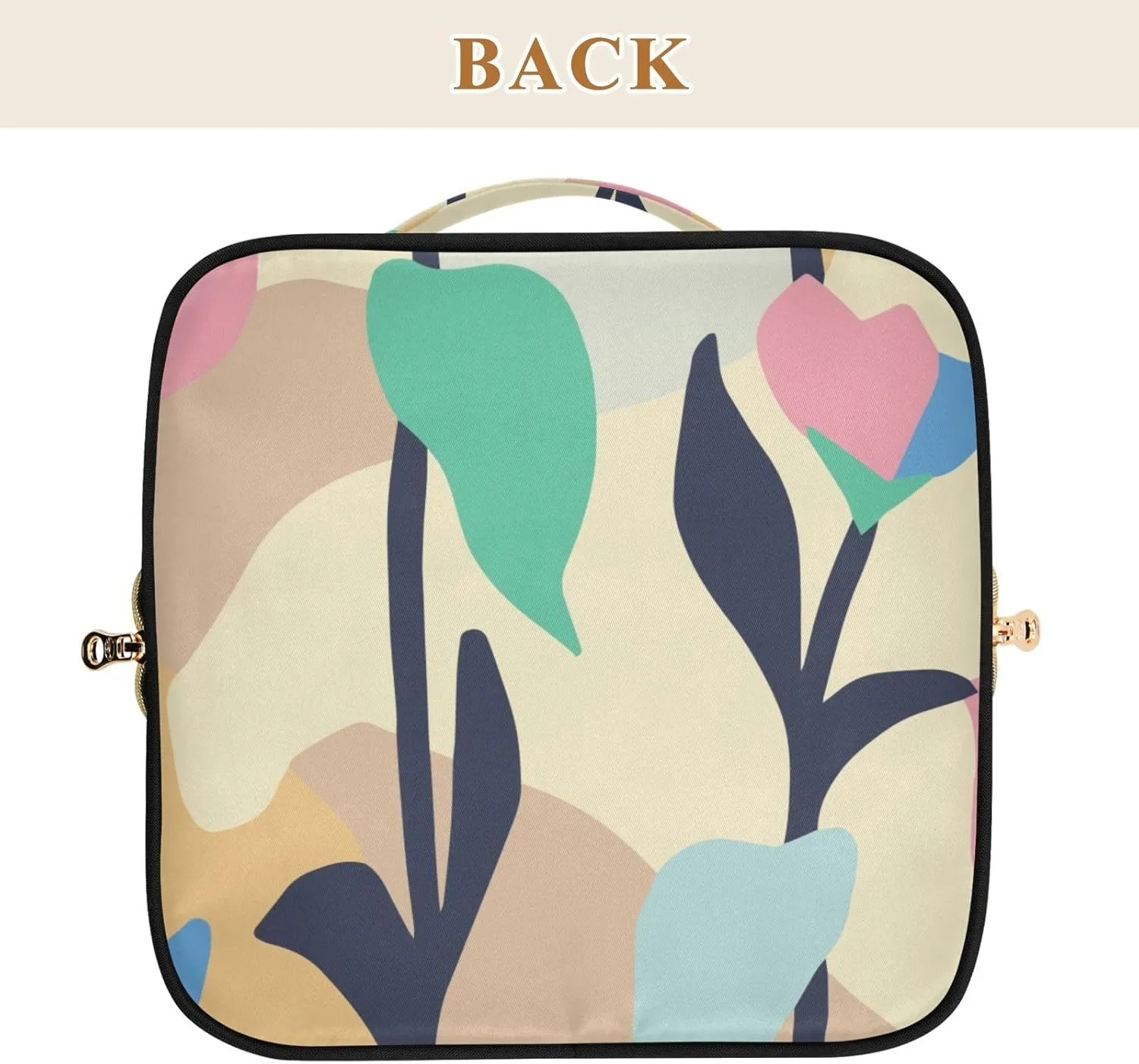 Spacious Rhombus Cosmetic Bag for Women Large Capacity Makeup Bag for Travel and Daily Use