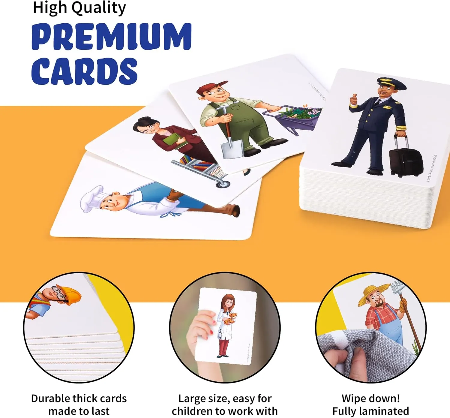 SPARK INNOVATIONS Community Helpers Memory Matching Game, Memory Game with Picture Cards, Children’s Games 4 and Up, Preschool Must Haves, Homeschool Materials