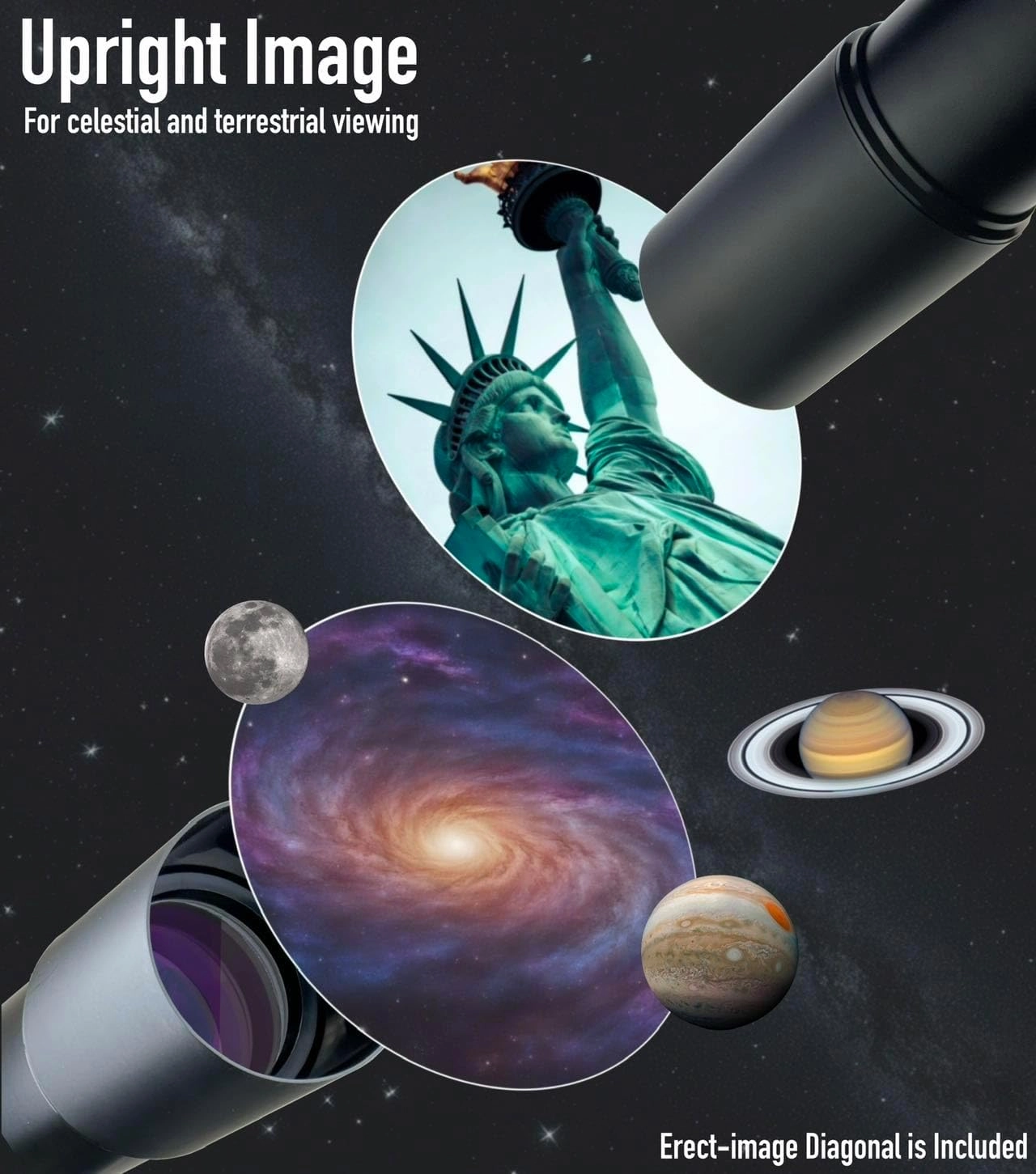 SpectrumOI 80mm Telescope for Kids 8-12 Telescope for Adults Astronomy Gifts - Premium EQ Refractor Telescope with Aspherical Eyepiece