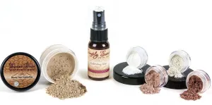 STARTER SET w/SETTING SPRAY MIST (PINK BISQUE) Mineral Makeup Kit Bare Face Matte Sheer Foundation Cover
