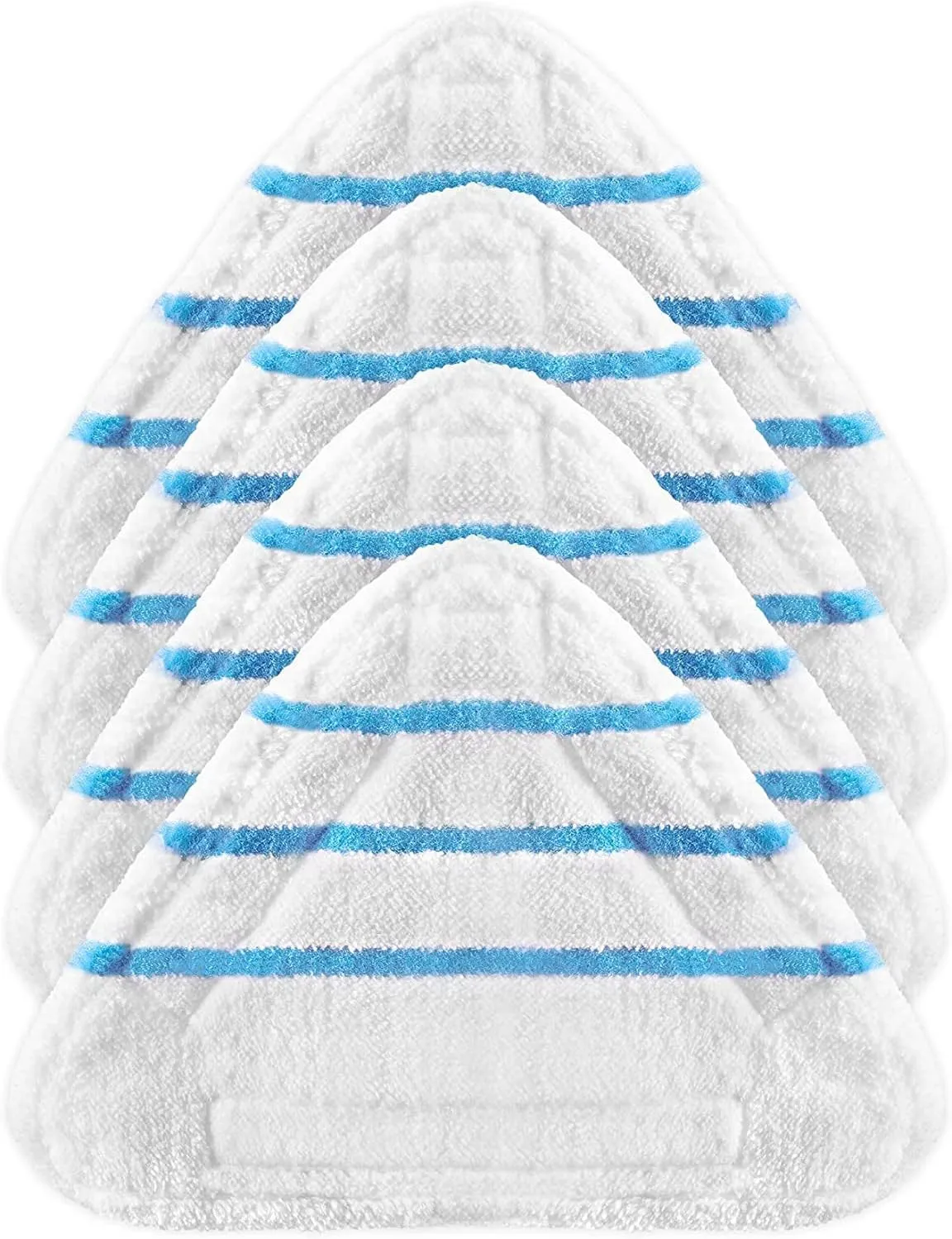 Steam Mop Covers, Set of 4 Microfibre Cloths - Compatible with Lidl Silvercrest and Vileda, Washable, Reusable, Thicker and Stronger, Universal Fit, 110.0 grams