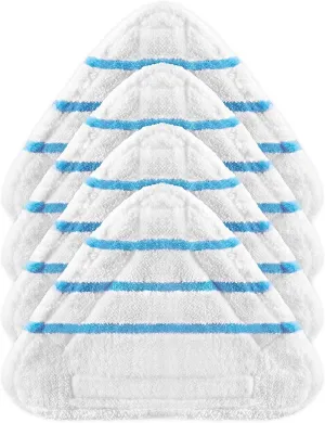 Steam Mop Covers, Set of 4 Microfibre Cloths - Compatible with Lidl Silvercrest and Vileda, Washable, Reusable, Thicker and Stronger, Universal Fit, 110.0 grams