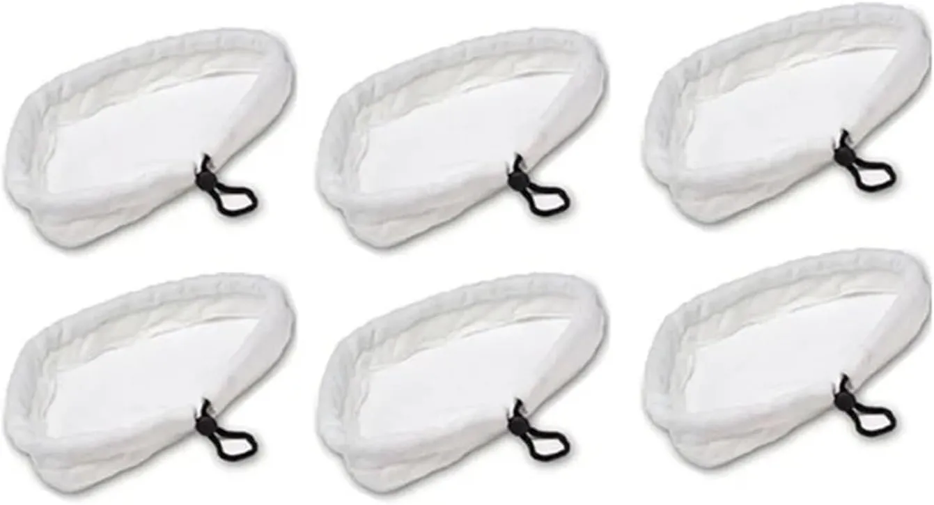 Steam Mop Pads Replacement Pads Accessories Steam Mop，Compatible for Steamboy X5 H20 S302 S001 SKG 1500W(6 PCS)