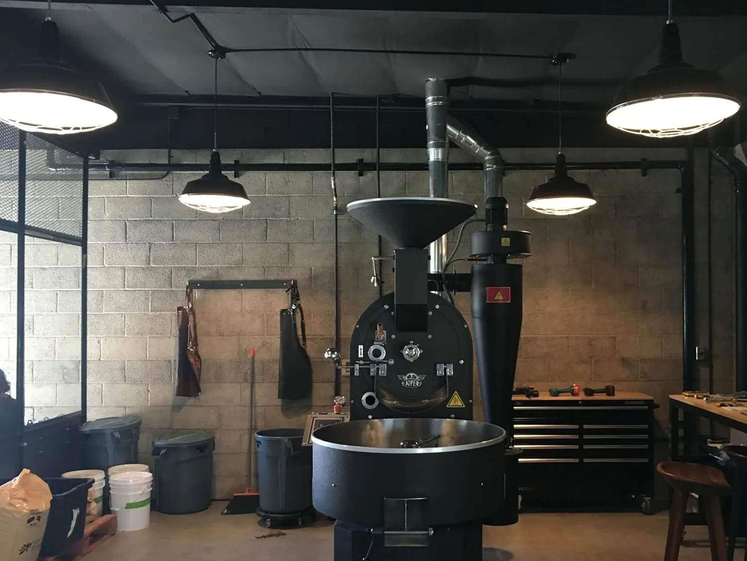 Steel Lighting Co. Manhattan Warehouse Light | Ceiling Mounted Pendant | 20 inch Dome | Flush Mount | Large Steel Barn Light Made in America | Matte Black Exterior/White Interior