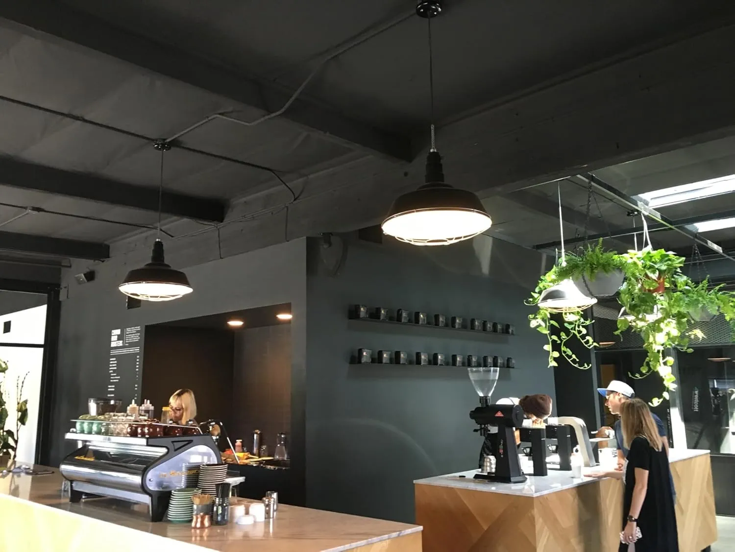 Steel Lighting Co. Manhattan Warehouse Light | Ceiling Mounted Pendant | 20 inch Dome | Flush Mount | Large Steel Barn Light Made in America | Matte Black Exterior/White Interior