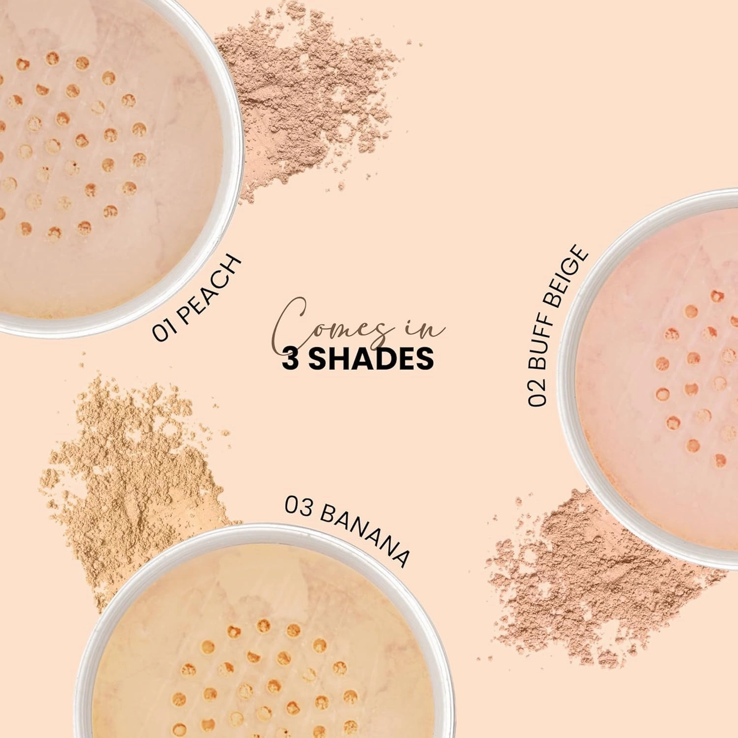 Studio Finish Loose Setting Powder, Matte Finish, Weightless Consistency, Non Sticky, Excellent Payoff | Loose Powder for Women (01, 36.4G)