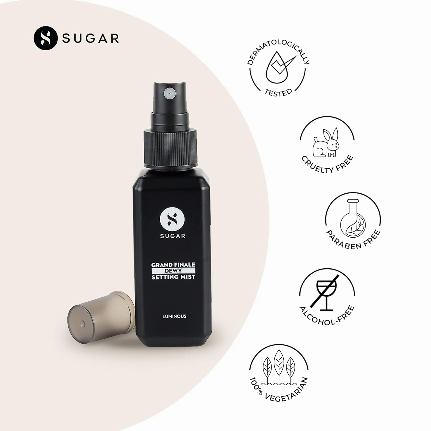 SUGAR Cosmetics Grand Finale Dewy Setting Mist Face Mist, Dewy Finish