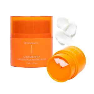 SUNDUK JeJu Carrabiome X Grinder Cleansing Balm – Korean Gentle Cleanser for Sensitive Skin, Hydrating Makeup Remover Balm, Self-Grinding Facial Balm for Oily Skin and Blackheads, Simple Skincare