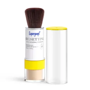 Supergoop! (Re)setting 100% Mineral Powder, Translucent - 0.15 oz - Makeup Setting Powder   Broad Spectrum SPF 35 PA    Sunscreen - With Ceramides, Olive Glycerides & Coated Silica Spheres