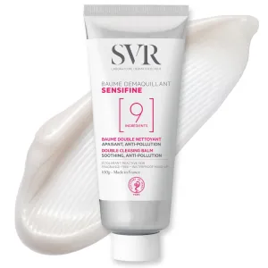 SVR Sensifine Cleansing Balm with Shea Butter & Coconut Oil. Soothing Balm-to-Oil Face Cleanser & Makeup Remover, Even Waterproof. For Sensitive Reactive Skin. Minimalist Formula, 3.5 fl.oz.