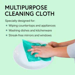 Swedish Dishcloth Cellulose Sponge Cloths – Bulk 10 Pack of Eco-Friendly No Odor Reusable Cleaning Cloths for Kitchen – Absorbent Dish Cloth Hand Towel (10 Dishcloths – Assorted)