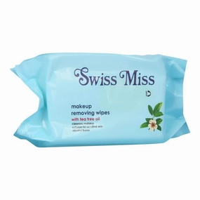 Swiss Miss Makeup Removing Wipes with Tea Tree Oil, Alcohol Free, For All Skin Types